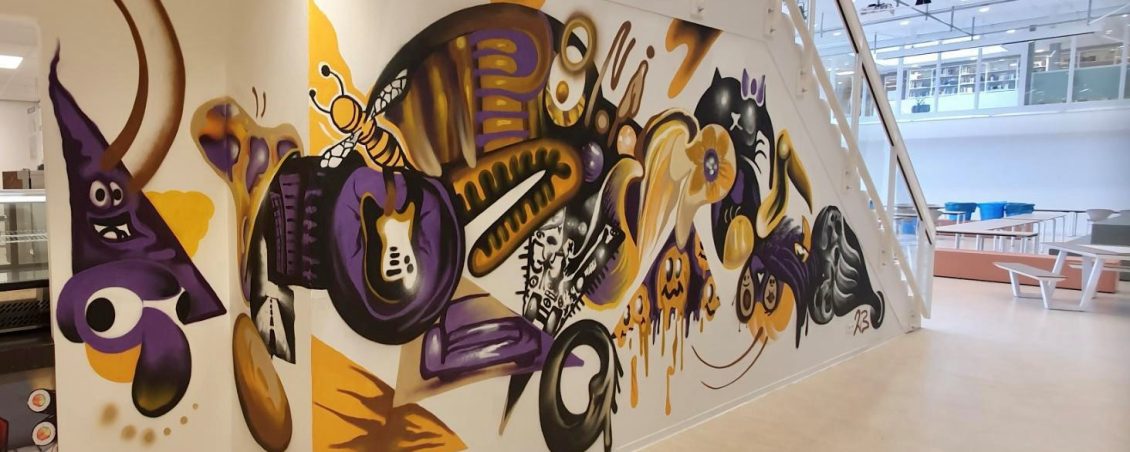 Graffiti in de school
